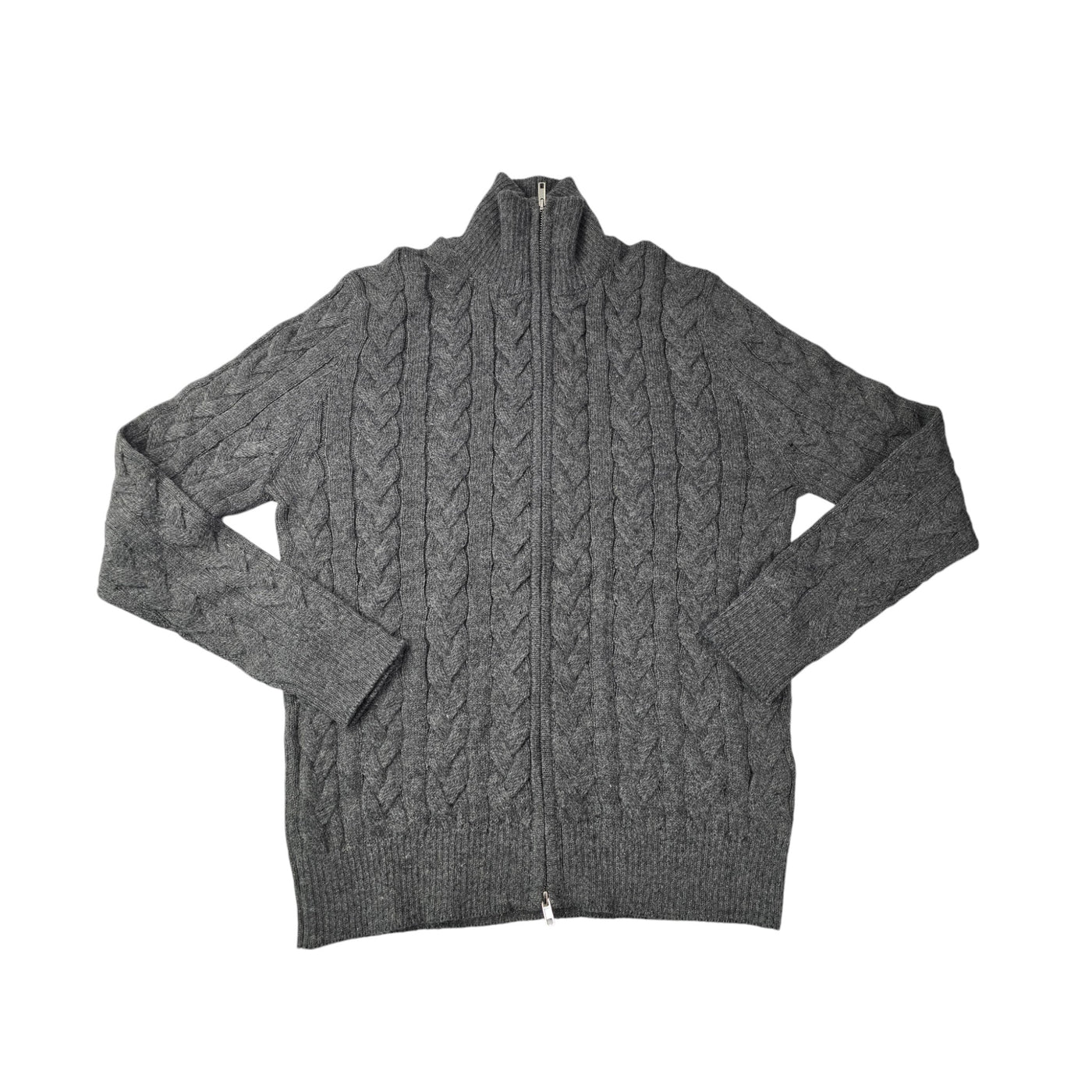 Chunky Full Zip Cable Knit Cardigan