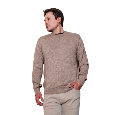 Alpaca Melange Crewneck Sweater