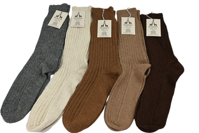 Baby Alpaca Ribbed Socks