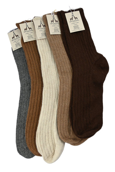 Baby Alpaca Ribbed Socks