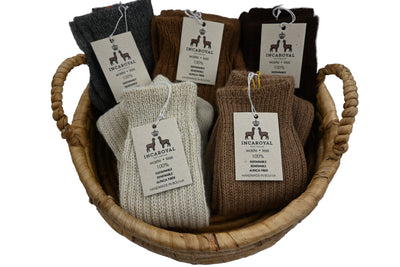 Baby Alpaca Ribbed Socks