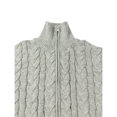 Chunky Full Zip Cable Knit Cardigan