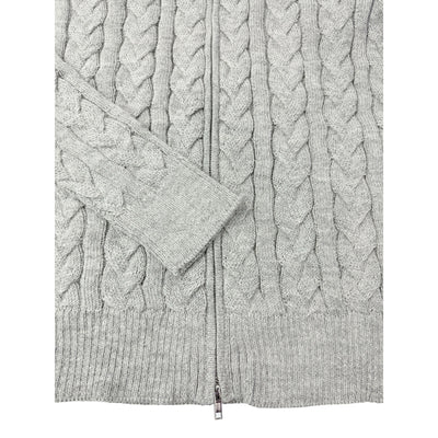 Chunky Full Zip Cable Knit Cardigan