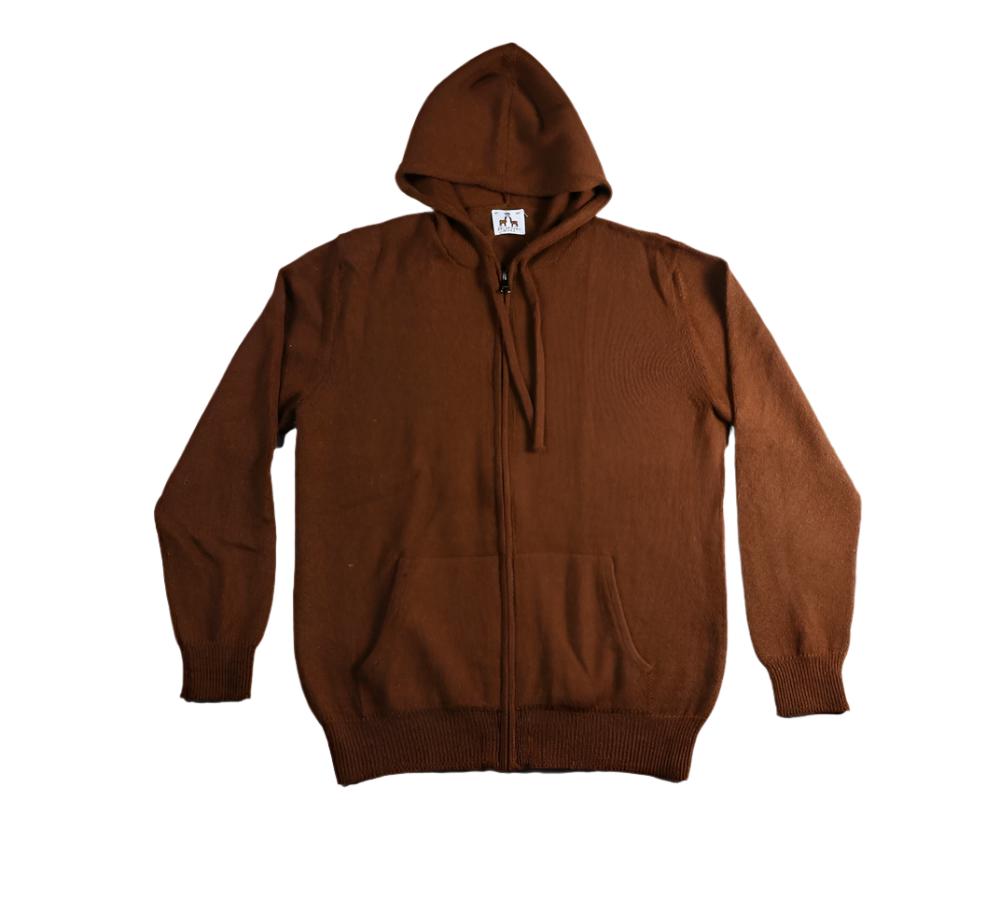 Baby Alpaca Hoodie | Full Zip Sweater | Soft Alpaca Knitwear