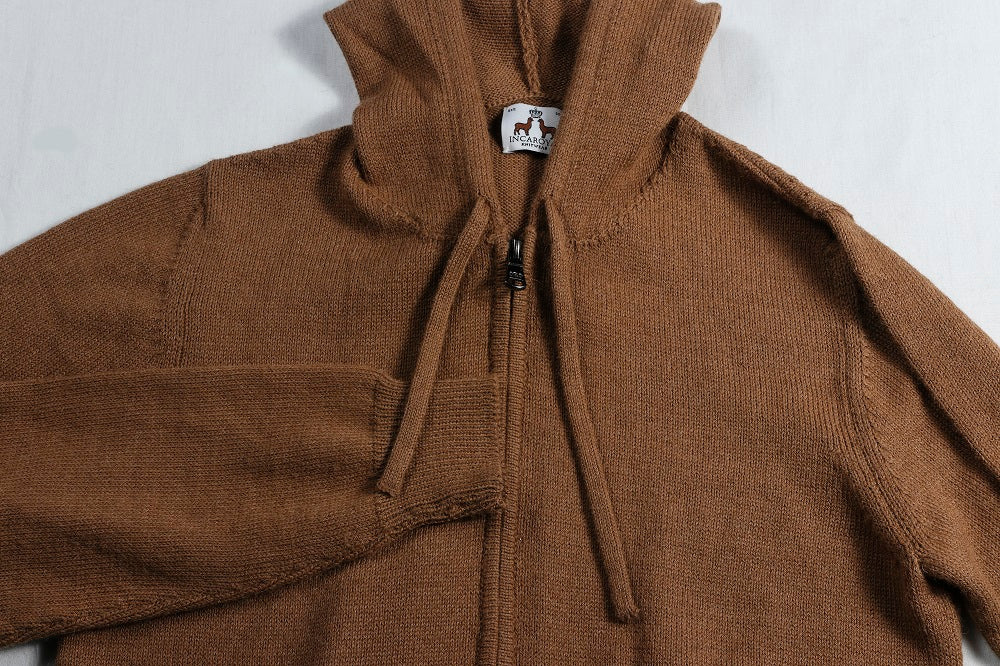 Baby Alpaca Full Zip Hoodie – INCA ROYAL KNITWEAR