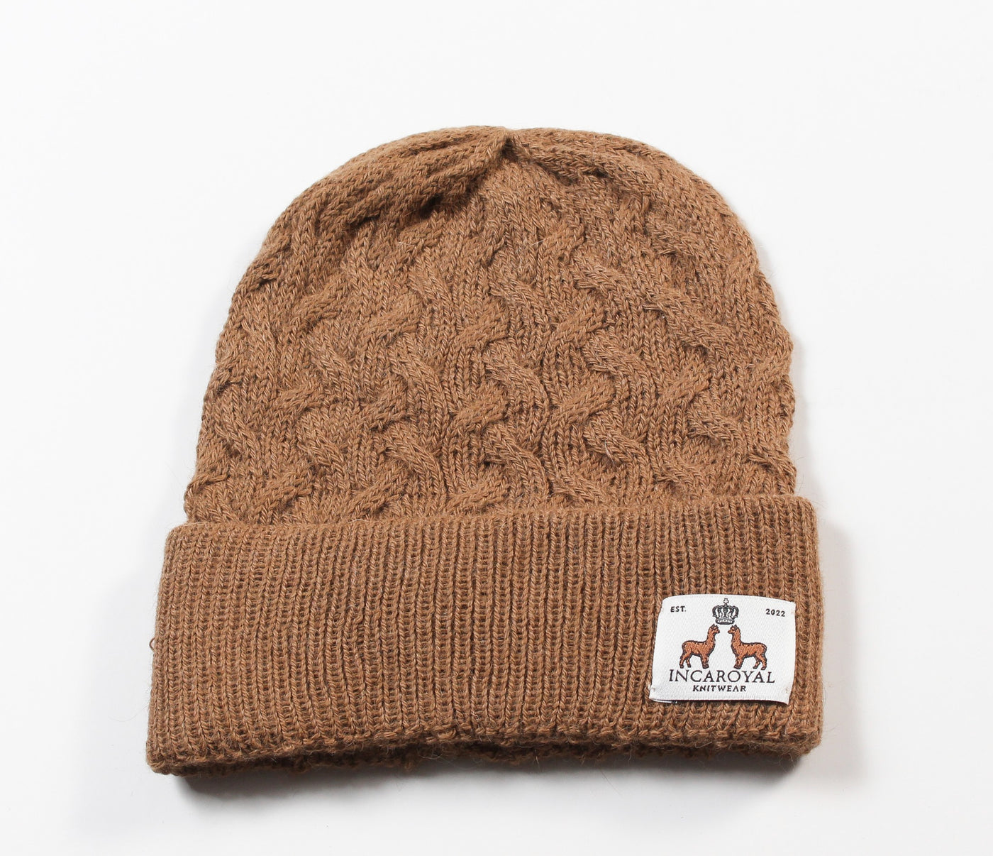 Baby Alpaca Cable Knit Beanie