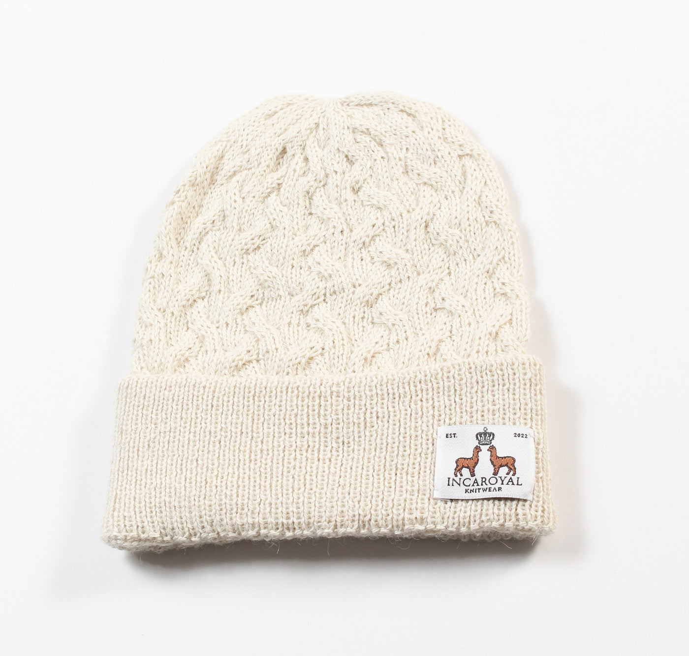 Baby Alpaca Cable Knit Beanie