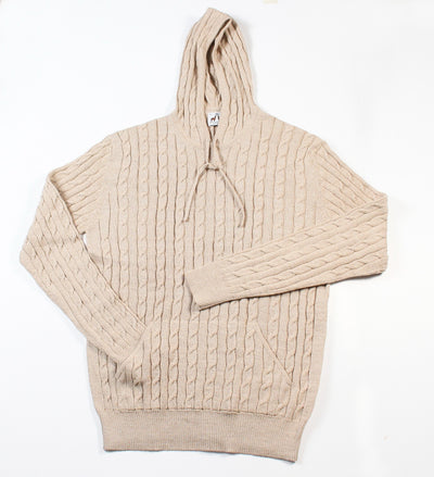 Baby Alpaca Cable Knit Hoodie